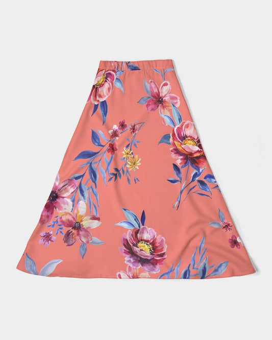 Flower Show Women's All-Over Print A-Line Midi Skirt