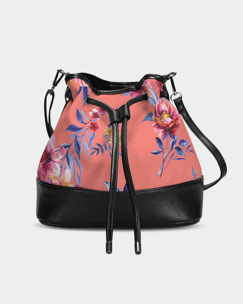 Flower show Mini Drawstring Bucket Bag