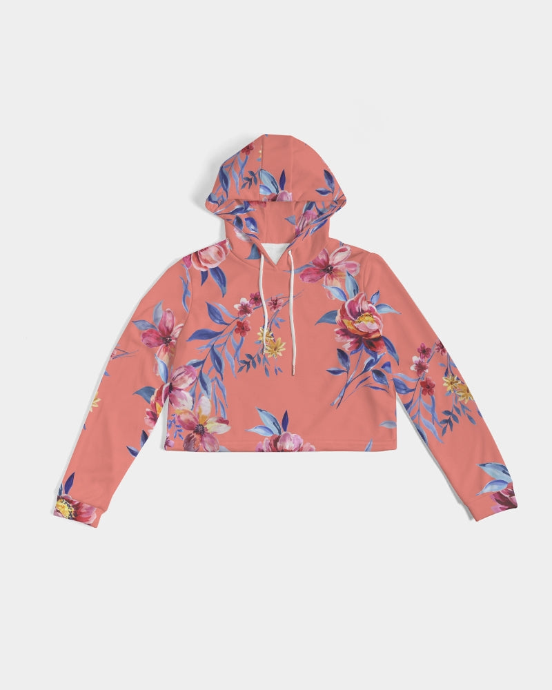 Flower Show Women's Cropped Hoodie