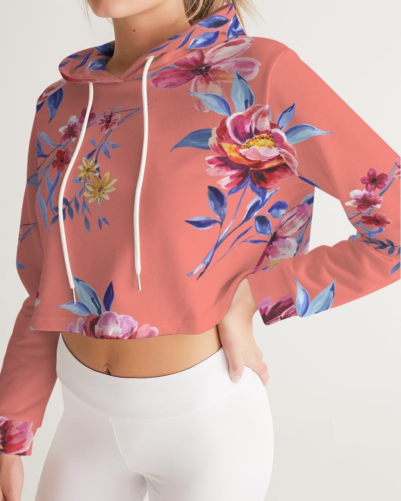 Flower Show Women's Cropped Hoodie