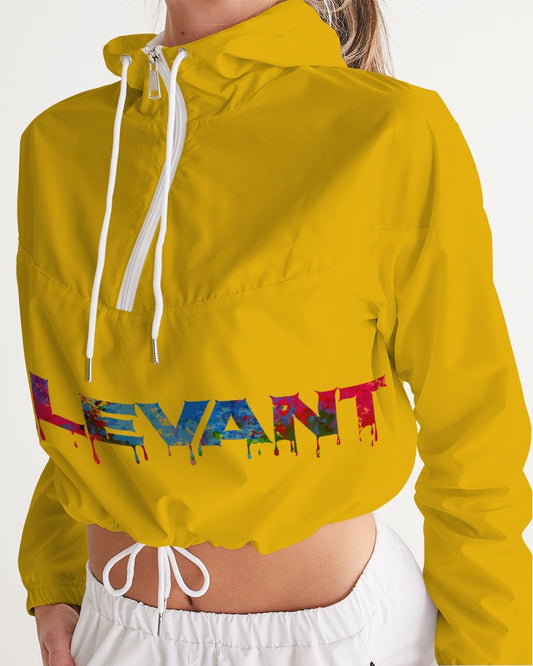 Relevant Overflow  Women's Cropped Windbreaker