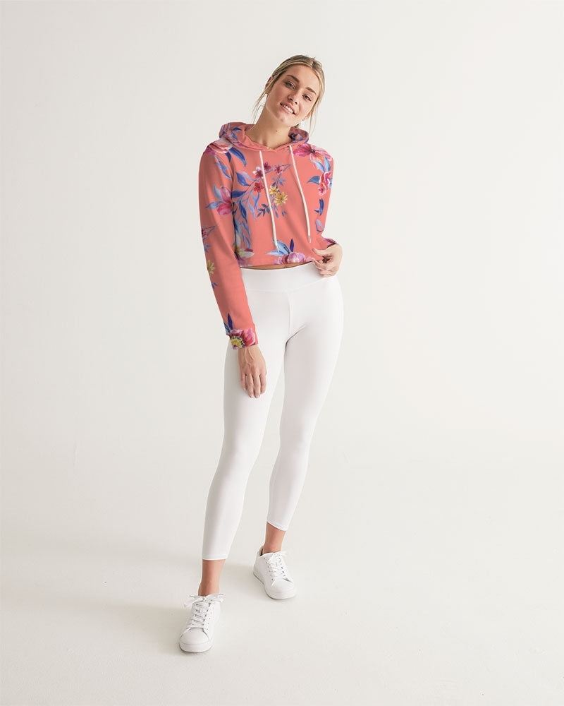 Flower Show Women's Cropped Hoodie