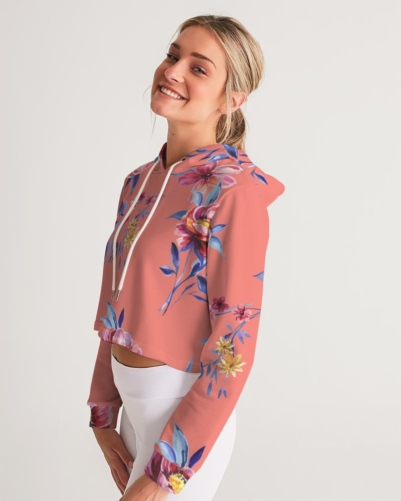 Flower Show Women's Cropped Hoodie