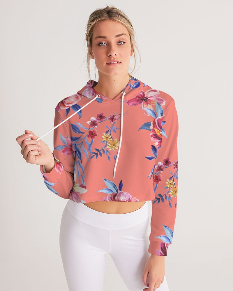 Flower Show Women's Cropped Hoodie